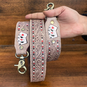 Pièces de sac pour femmes Accessoires de sac à bandoulière en cuir usiné à la main Fabricant de sangles de remplacement en cuir de vache Crossbody Purse Straps - Product Image 2