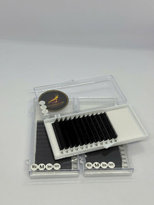Wholesale <b>Hand</b> <b>Made</b> Volume Lash Extensions 0.05 0.07 Mix 8-25mm Wholesale Individual Velvet Mink Lash Extension Trays - Product Image 1