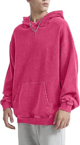 High-Grade Oversized <b>Drop</b> Shoulder Vintage Retro <b>Acid</b> Wash 100% Cotton 480 GSM Pullover Men's Hoodies Streetwear Hip Hop Fashion - Product Image 3
