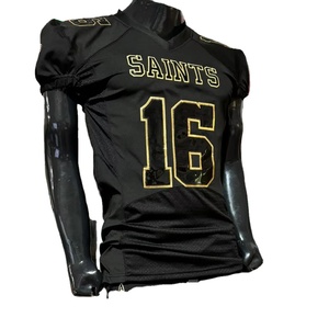 Maillot de football américain brodé de grande taille pantalon respirant et extensible de sublimation manches courtes Pakistan OEM sur mesure - Product Image 1