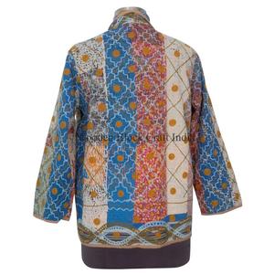 Veste Kantha tricotée ethnique été/hiver printemps, respirante, séchage rapide, écologique, vintage, décontractée pour les sorties - Product Image 5