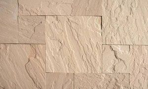 Carrelage carré en grès jaune de Lalitpur, surface polie, pour patio extérieur, jardin, allée, pierre carrée en grès - Product Image 3