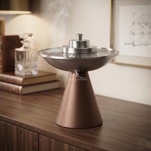 Modern Gold Metal Incense Burner, Elegant Black Base <b>Bakhoor</b> <b>Oud</b> Censer Stand For Middle East Ramadan Home Decor & Hotels - Product Image 4
