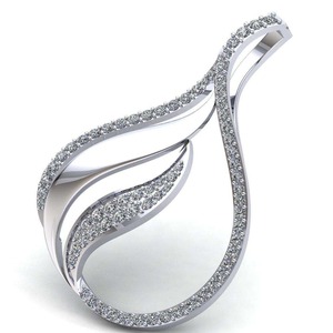 Pendentif breloque en argent sterling 925 très demandé, moissanite certifiée IGI, bijoux sertis de pierres, disponible à un prix compétitif - Product Image 1