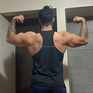 <b>Men</b> Tank <b>Top</b> Plus Size Breathable Summer Polyester Gym Singlet Sleeveless Sublimation Print Knitted - Product Image 4