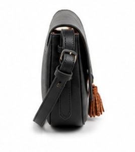 Gravs Premium Genuine Leather Saddle Crossbody Bag Women Summer Fashion <b>Vintage</b> Candy Pattern 7 Inch Shoulder <b>Purse</b> Magnetic - Product Image 5
