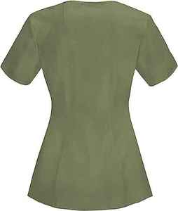 Ropa de trabajo resistente a la abrasión, tela de sarga, construcción robusta, uniforme para personal de centros sanitarios, uniforme de hospital para mujer - Product Image 4