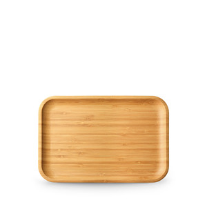 Cheap Price Bamboo Wooden Serving Tray with Cup Holder Rectangular Tea Coffee <b>Snack</b> Tray <b>Plates</b> for Home Office Hospitality Use - Product Image 4