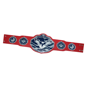 Ceinture de champion des États-Unis personnalisable, ceinture de sport rouge et bleue de haute qualité, ceinture de titre personnalisée, éditions de collection - Product Image 5