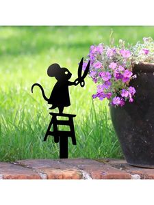 Ornements de jardin décoratifs en fer pour Halloween, améliorant l'aménagement des jardins pour une décoration extérieure saisonnière effrayante - Product Image 3