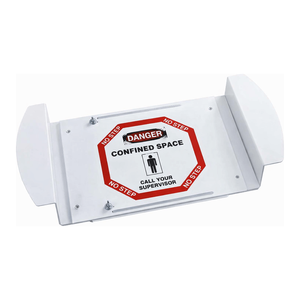 Panneau de signalisation de danger pour espaces confinés - Panneau d'avertissement en PVC pour la sécurité industrielle et la construction - Product Image 2