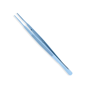 Forceps manuel microchirurgical en acier inoxydable bleu titane de 175 mm (6,78 pouces) - Product Image 2