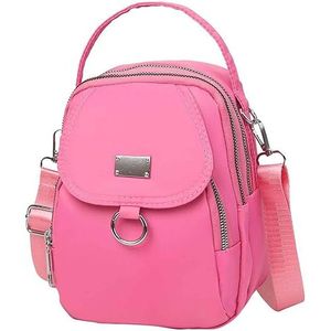 Borsa a Tracolla Verde Militare per Donna, Impermeabile in Tessuto Oxford, Multi-Scomparto, Porta Cellulare, Design Casual - Product Image 4