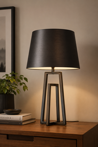 Fabric Net Metal <b>Lamp</b> Shade Decorative Desk <b>Lamp</b> Creative Weave Design Halogen Bulbs <b>Warm</b> White Light Eye Caring Minimalist - Product Image 2