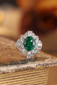 Bague éternelle en argent 925 de haute qualité, coupe ovale personnalisée, cadeau d'anniversaire pour femme, bijoux - Product Image 4