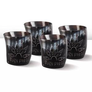 Verre à boire en corne polie de forme naturelle, écologique et de haute qualité, au style rustique, pour les passionnés du Moyen Âge, verres à bière FAIZA CRAFT - Product Image 3