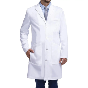 <span class=keywords><strong>Camice</strong></span> da laboratorio con scollo a V per <span class=keywords><strong>uomo</strong></span>, con 2 tasche laterali, comodo, resistente, elasticizzato, per uso ospedaliero. - Product Image 1