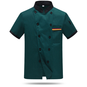 Uniforme de chef unisexe à manches mi-longues/3/4, respirant, 100% coton, personnalisable, vêtements de travail, restauration, cuisine, service alimentaire, veste de cuisinier - Product Image 4