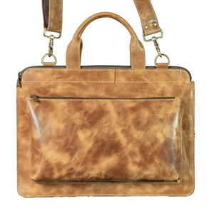 Custom Logo Genuine Leather 14'' Crossbody Laptop Satchel <b>Bag</b> <b>for</b> <b>Men</b> Women Office Travel Wholesale Computer <b>Bag</b> - Product Image 1
