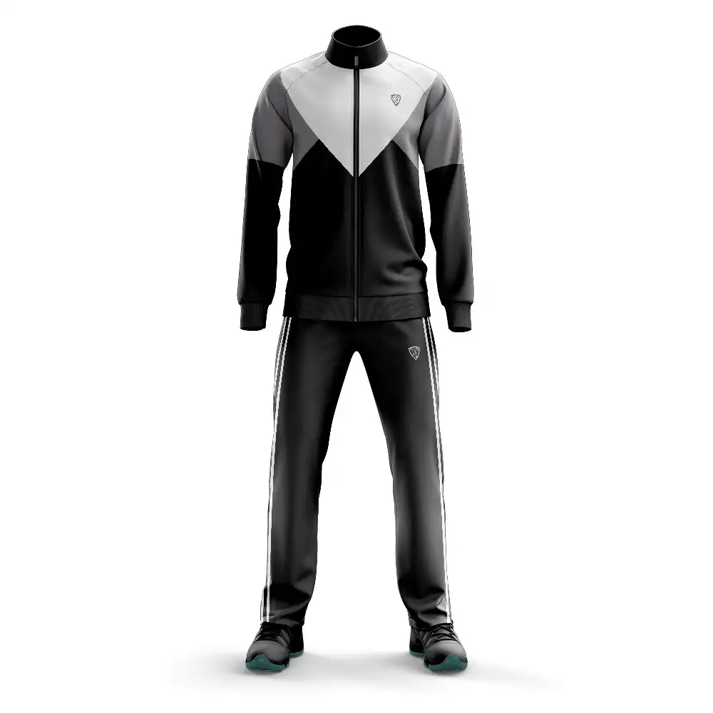 2021 Latest Design Sports Track Suits 100% Polyester Men's Sport Tracksuit Fleece Tracksuit Men's Muscle Fit Track Suits Running
