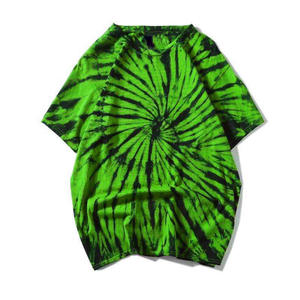 T-shirt vierge personnalisable à col rond 100 % coton respirant pour hommes et femmes, avec logo imprimé sur mesure et motif Tie-Dye - Product Image 4