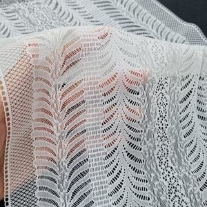 Encaje Elástico Abstracto de 24 cm, Encaje Elástico Ancho de Nailon y Spandex, Encaje de Punto para Lencería y Bandas de Sujetador - Product Image 4