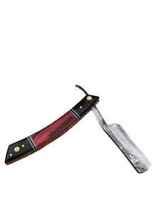 Men's Damascus Blade Straight <b>Razor</b> with Wooden Handle for Face Body <b>Bikini</b> Underarm Shaving in Salons - Product Image 6