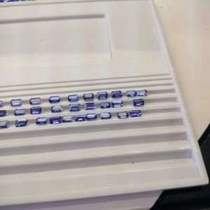 แทนซาไนต์สีน้ำเงินธรรมชาติ 6x4 มม. ทรงแปดเหลี่ยม คุณภาพดีที่สุด ผ่านการอบความร้อน สำหรับทำเครื่องประดับ - Product Image 2