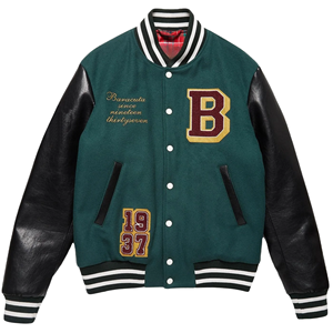 High Quality ODM OEM Customized Breathable Varsity <b>Jacket</b> Chenille Logo Embroidery Wool Body <b>Leather</b> Sleeves Premium Outerwear - Product Image 6