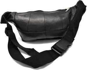 กระเป๋าคาดเอวสำหรับผู้ชาย, กระเป๋าแมสเซนเจอร์หนังวัวลายเต็มกระเป๋าขนาดเล็กกระเป๋าคาดอก LWB-0093 - Product Image 5