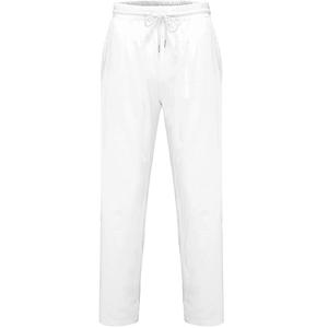 Customized Men's Casual Slim Straight Leg <b>Trousers</b> Pants 100% Cotton Canvas Midweight Elasticated Mid Waist High Street Style - Product Image 4