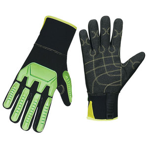 Gants de mécanicien en cuir de haute qualité fabriqués au Pakistan, dernier design, double paume, anti-coupure et antidérapants. - Product Image 1