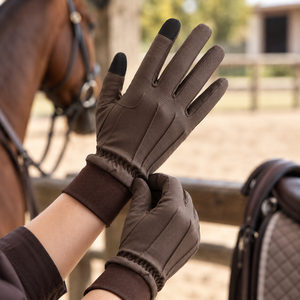 Gants d'hiver pour homme, équestres, épais, coupe-vent, imperméables, compatibles écran tactile, en cuir, chauds, haute qualité, meilleur prix - Product Image 5