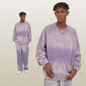 Acid Wash Digital Printed <b>Oversize</b> <b>Vintage</b> Washed Hooded Men's Winter Heavyweight <b>Sweatshirts</b> - Product Image 1