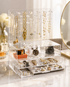New Modern Clear Acrylic for Jewelry <b>Display</b> <b>Box</b> with Customized Size Eco-friendly for Organizing and Showcasing Bracelets - Product Image 1
