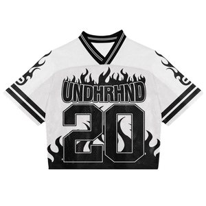 Nieuw ontwerp sublimatie American football shirt korte mouw custom sport rugby top - Product Image 3