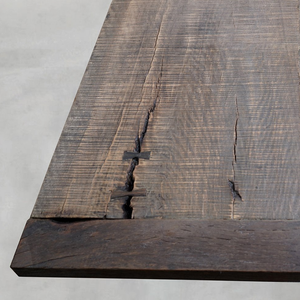 Mesa de Comedor Rústica Kawa Tallow Timber, Muebles de Cocina de Madera Maciza Estilo Farmhouse, Mesa de Madera Reciclada con Acabado Natural - Product Image 4
