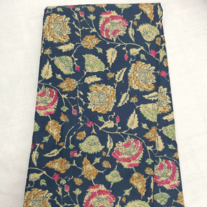 Pure Cotton Print Fabric 75 GSM 44 Inch Width Machine Print Flower Work Material for Boutique Ethnic Suits and Summer Wear - Product Image 1