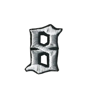 Plancha en ropa parches Velcroes suministro diseñador de alta calidad personalizado Kansas City bordado toalla insignia alfabeto parches - Product Image 1