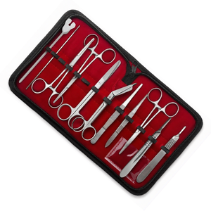 ชุดเครื่องมือผ่าตัดเล็กแบบใช้มือ 18 ชิ้น ผลิตจากเหล็กกล้าไร้สนิมเยอรมัน ใช้ซ้ำได้ พร้อมกระเป๋าพกพาฟรี - Product Image 3