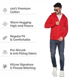 Mens Cotton Zip Up <b>Hoodie</b> <b>Plain</b> Custom Logo Sweatshirt Warm Winter Casual Outerwear Premium Quality Manufacturer Supply - Product Image 5