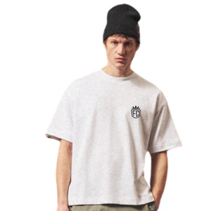 Camiseta de Algodón Extra Grande para Hombre, Estampado de Microtexto, Estilo Urbano, Manga Corta, Informal, a la Moda, Fabricante OEM - Product Image 1