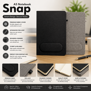Cuaderno A5 Premium con Forro, Cubierta de Cuero PU Texturizado, Papel Suave, Doble Tono, Fácil de Transportar, Ideal para la Escuela, Oficina, Estudio, Regalos - Product Image 5