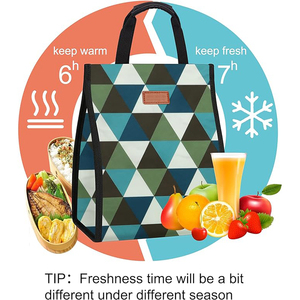 Sac isotherme personnalisé avec logo imprimé, écologique, grande capacité, imperméable, pour le transport de repas - Product Image 2