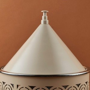Chauffe-plat moderne de style nordique avec support à découpe cintrée en acier inoxydable, chauffe-plat rond pour buffet, idéal pour la restauration hôtelière minimaliste - Product Image 4