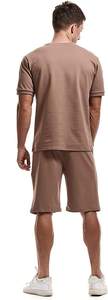 Ensemble court pour homme en coton premium, t-shirt et short assortis, coupe décontractée, tenue décontractée pour tous les jours, streetwear d'été - Product Image 6