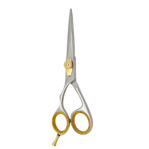 Professional Super Cut Barber Scissors 5.5 Inch Gold & Silver Stainless Steel Hair Cutting <b>Shears</b> Salon Styling <b>Tool</b> - Product Image 3