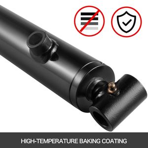 Cilindro Idraulico a Doppio Effetto con Tubo Trasversale Saldato, Diametro 2 Pollici, Corsa 36 Pollici, 3000 PSI, SAE6 - Product Image 3