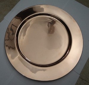 Solid <b>Copper</b> Charger Plate - Product Image 1