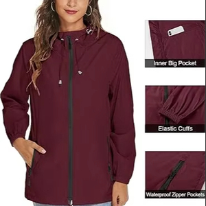 Wholesale Designer Men Long <b>Winter</b> Outdoor Windbreaker <b>Jacket</b> Stand Collar Vintage Style Lightweight Windproof <b>Waterproof</b> Hooded - Product Image 1